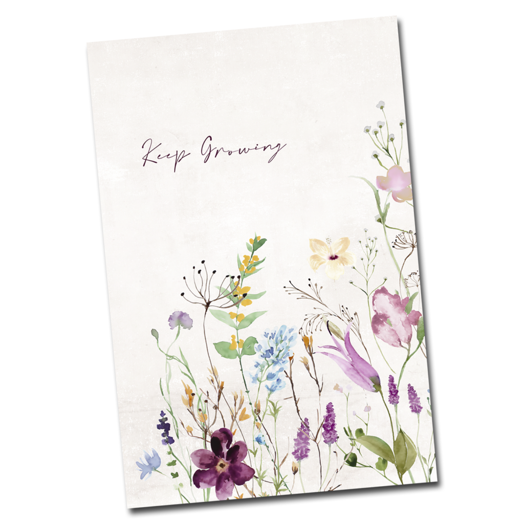 vintage wildflower notebook for women